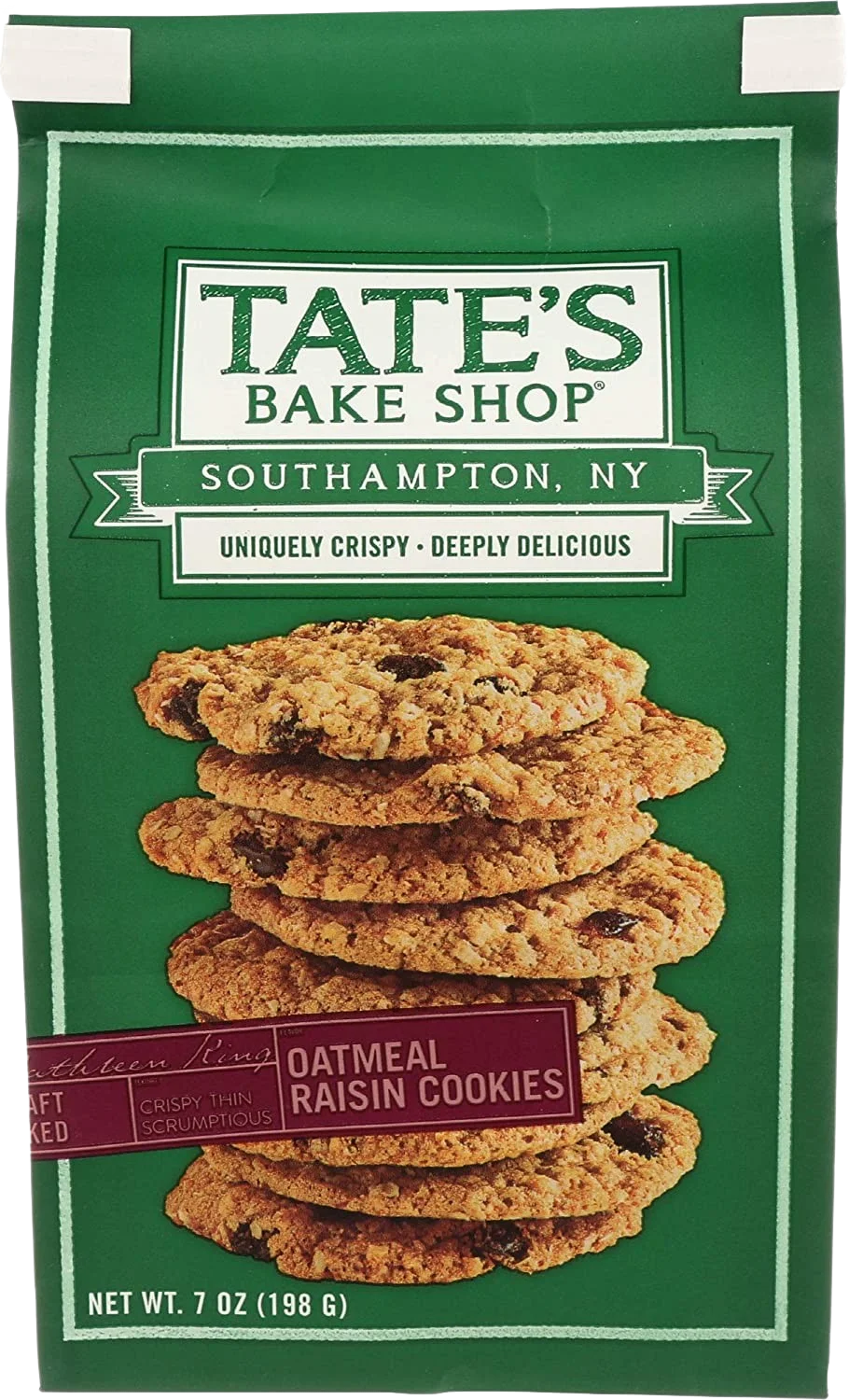 Image of Tate's Bake Shop Oatmeal Raisin Cookies