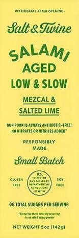 Image of Salt & Twine Mezcal & Salted Lime Salami