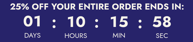 25% off countdown