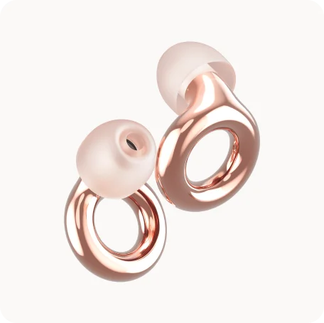 A pair of Loop Experience in rose gold