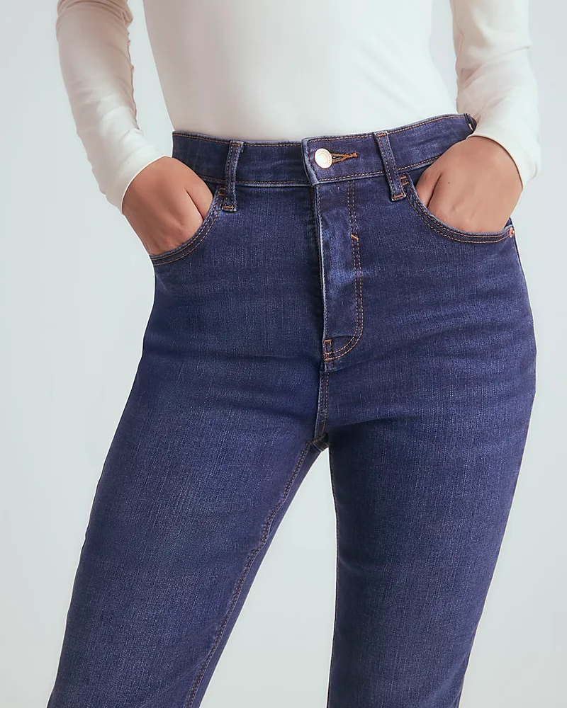 Blue High Rise Sculpt Flare Jeans