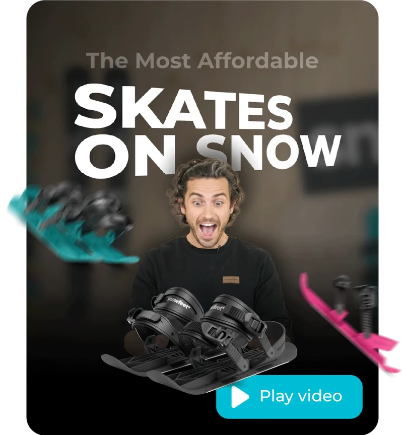 The most affordable skates on snow video