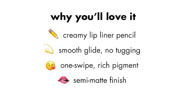 creamy lip liner pencil