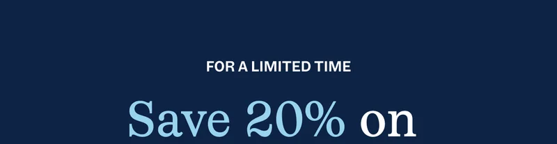 Save. 20% Save. 20%