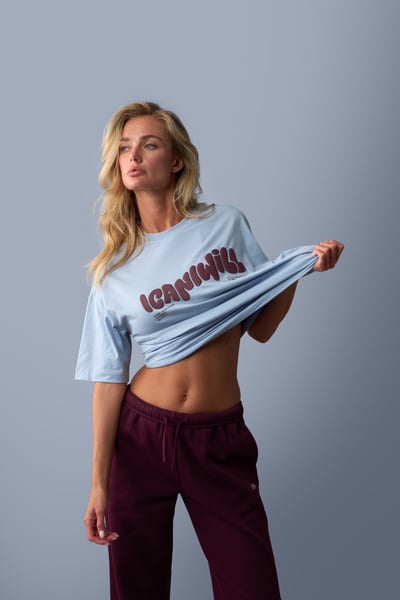 Image of Everyday Oversized Cotton T-Shirt Light Violet Slate
