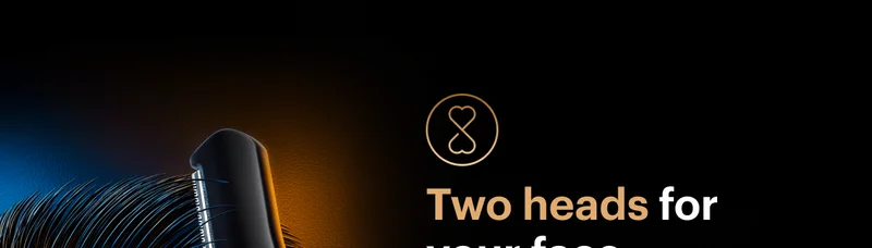 Two heads for your face.