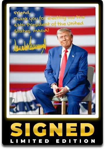 SIGNED VICTORY PHOTO FROM TRUMP