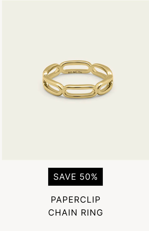 Paperclip Chain Ring