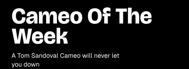 Cameo of The Week