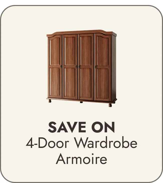 4-Door Wardrobe Armoire