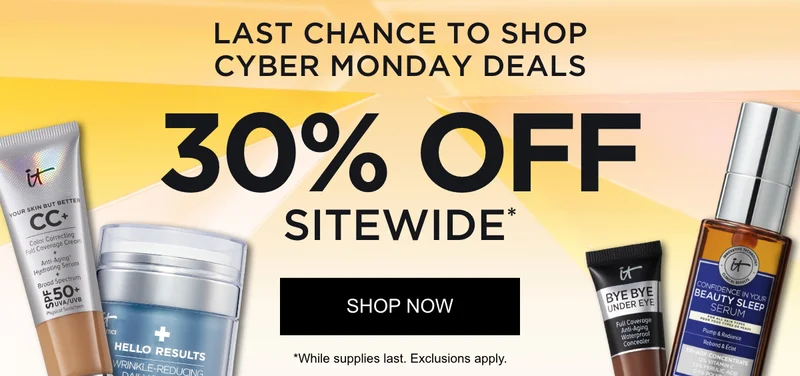 LAST CHANCE TO SHOP CYBER MODAY DEALS