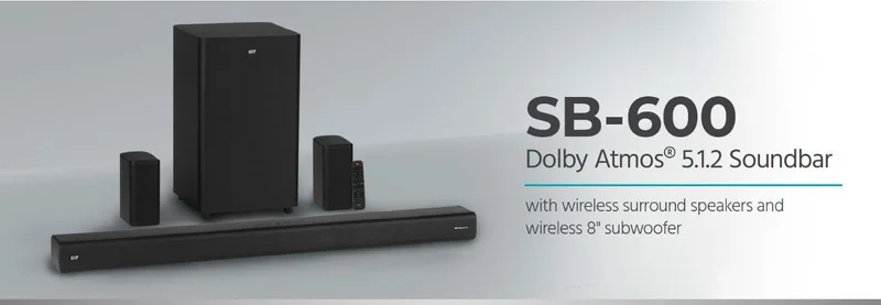 B-600 Dolby Atmos 5.1.2 Soundbar