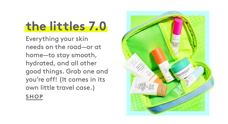 Everything your skin needs on the road! Shop Littles 7.0