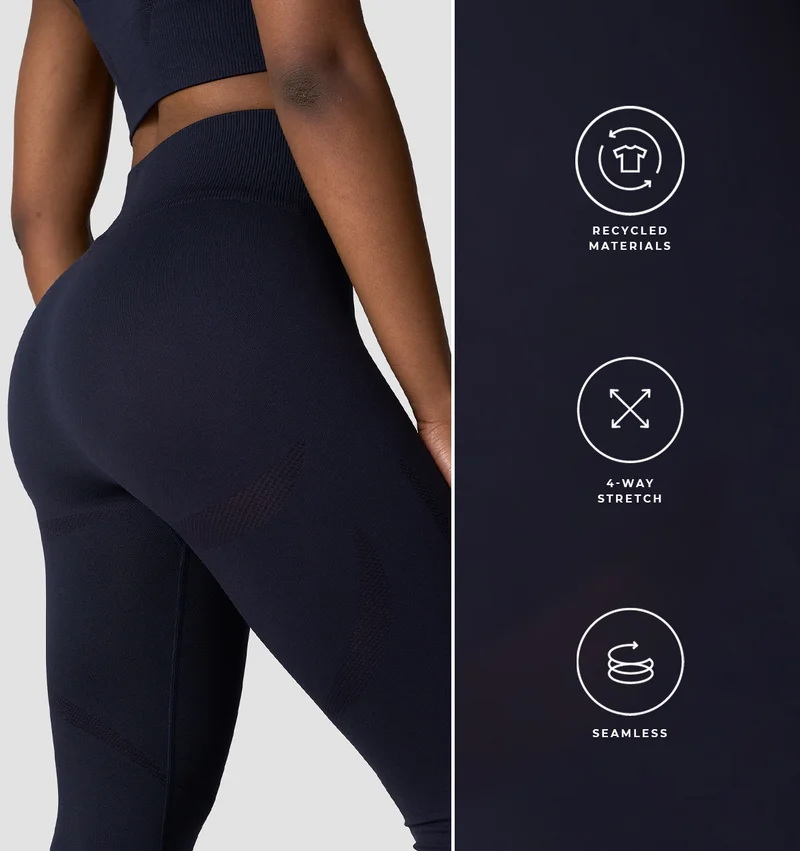 Divine Seamless Tights Wmn Navy