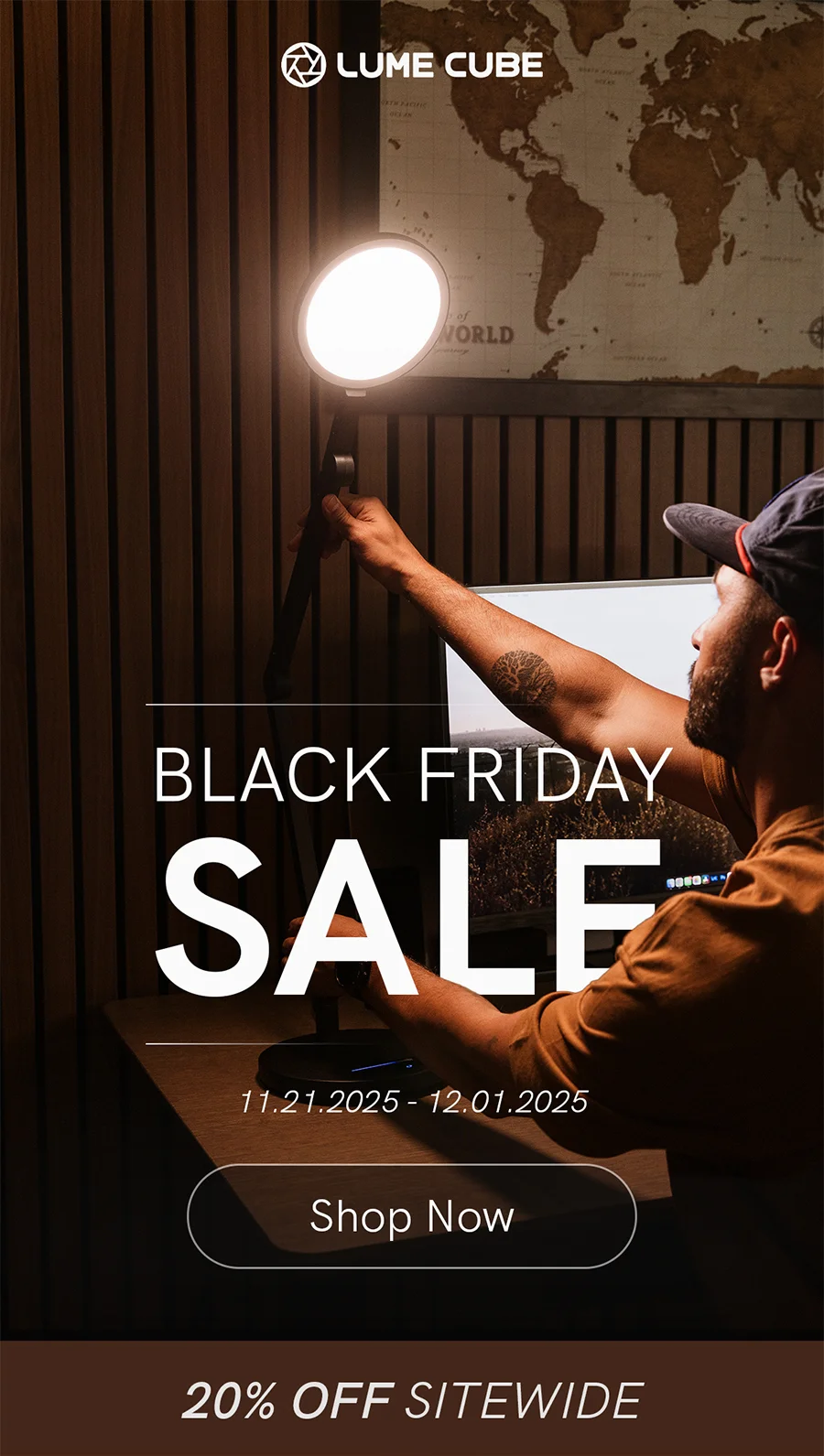 Black Friday Sale, from November 21 to December 1, 2025. Sitewide 20% off.