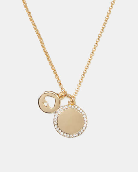 Spot The Spade Pave Charm Pendant Necklace