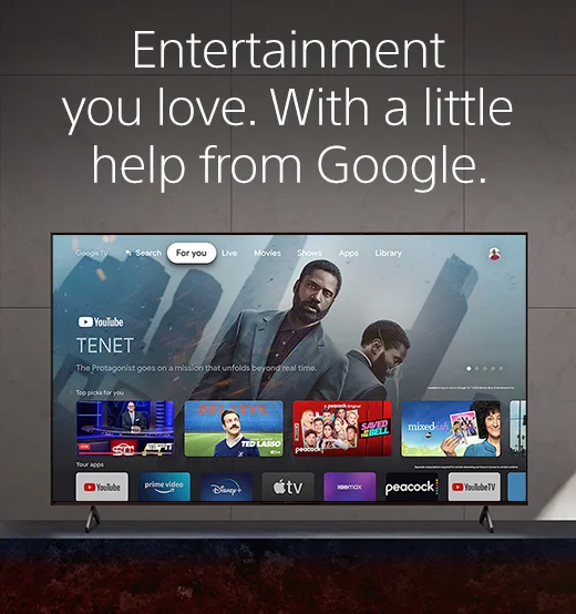 Entertainment you love. With a little help from Google.