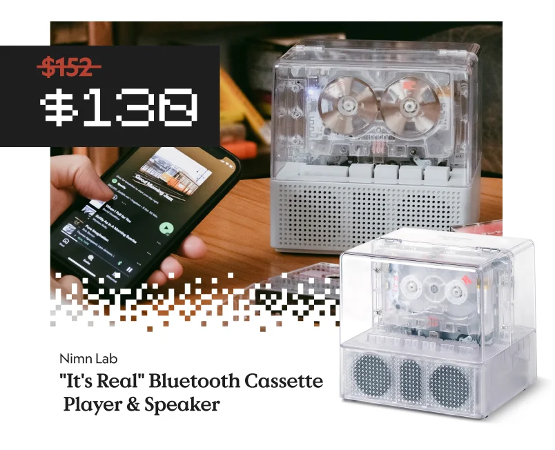 It's Real Bluetooth Cassette Player & Speaker