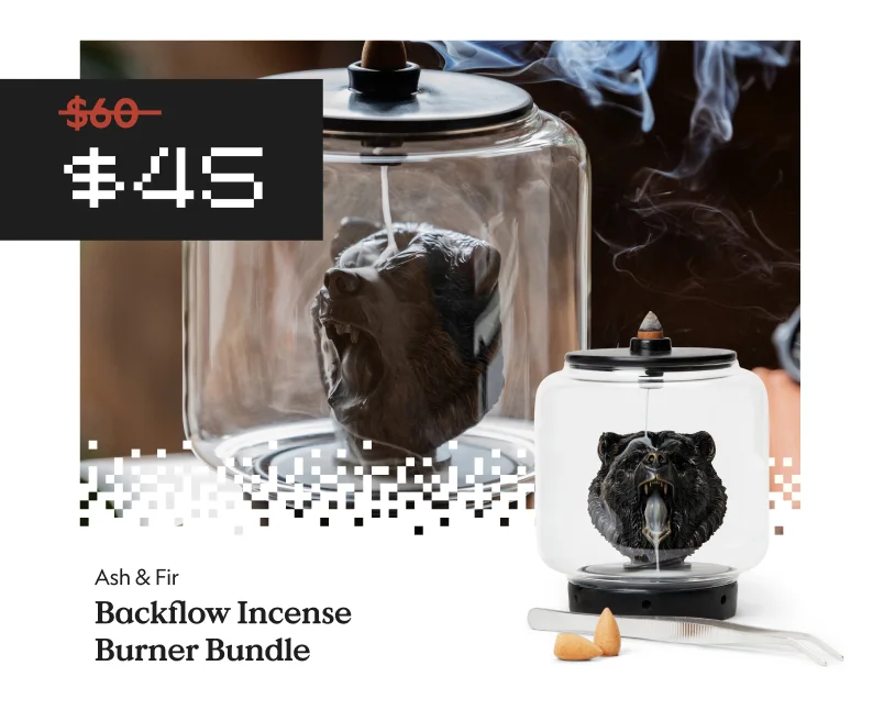Backflow Incense Burner Bundle