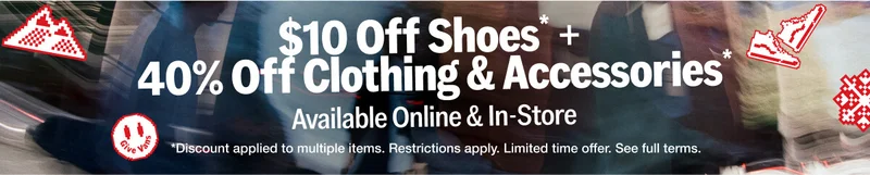$10 Off Shoes, 40% Off APP