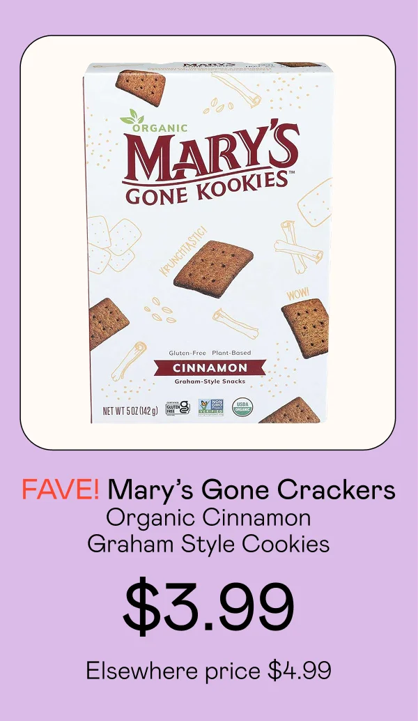Organic Cinnamon Graham Style Cookies