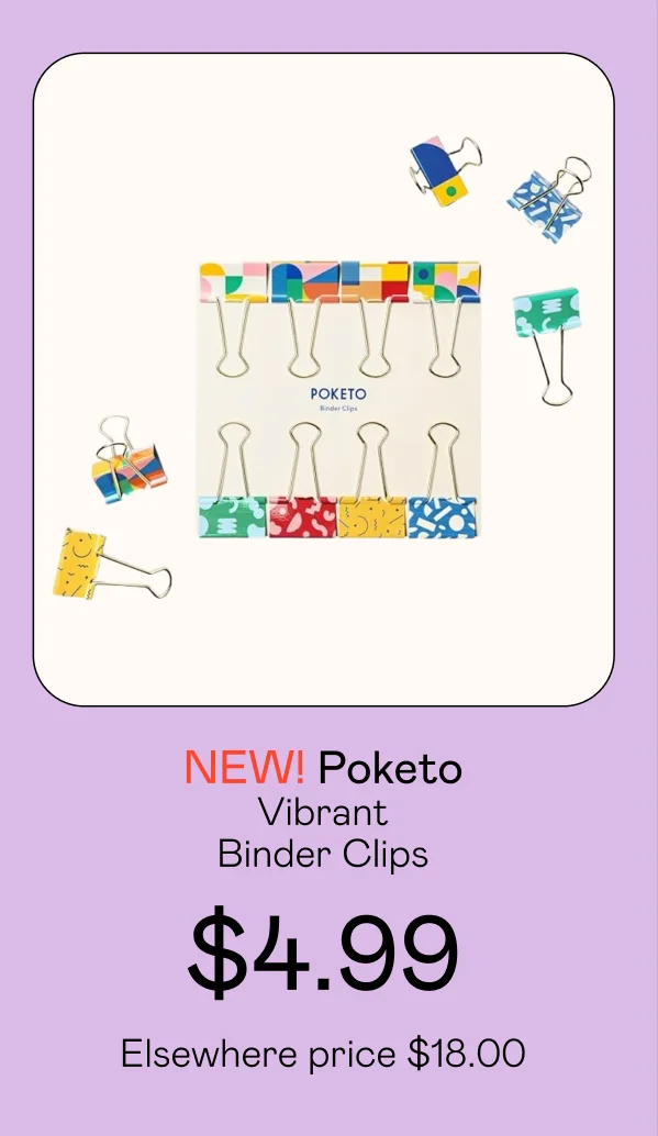 Vibrant Binder Clips