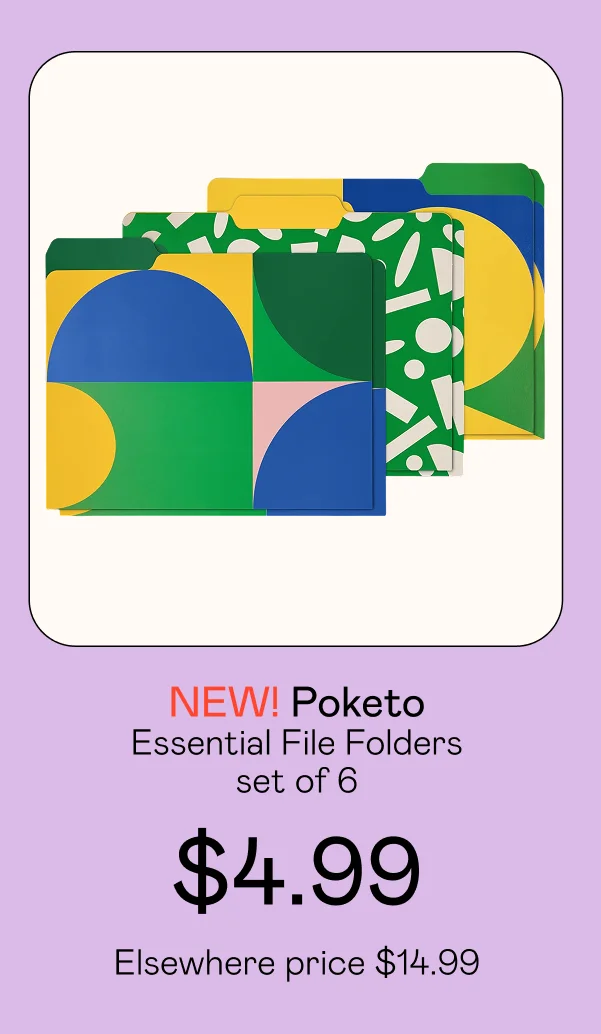 Essential File Folders set of 6