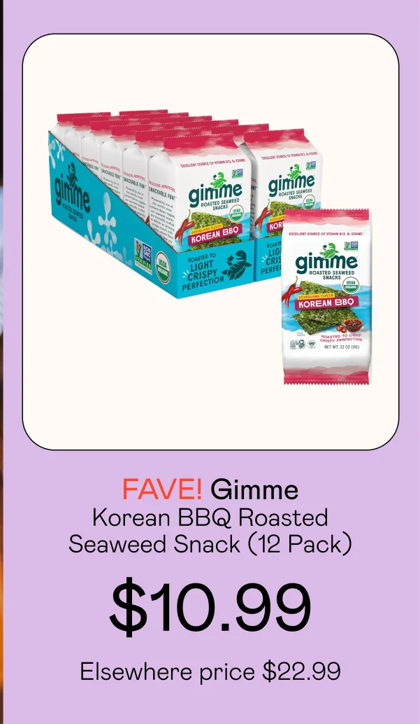 Korean BBQ Roasted Seaweed Snack (12 Pack)