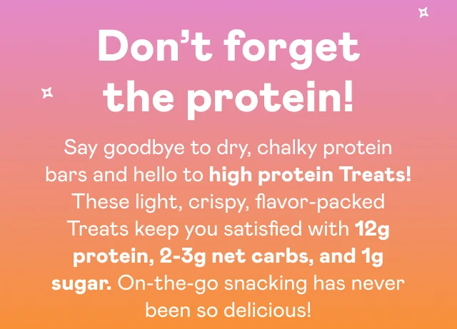 Don't forget the protein!