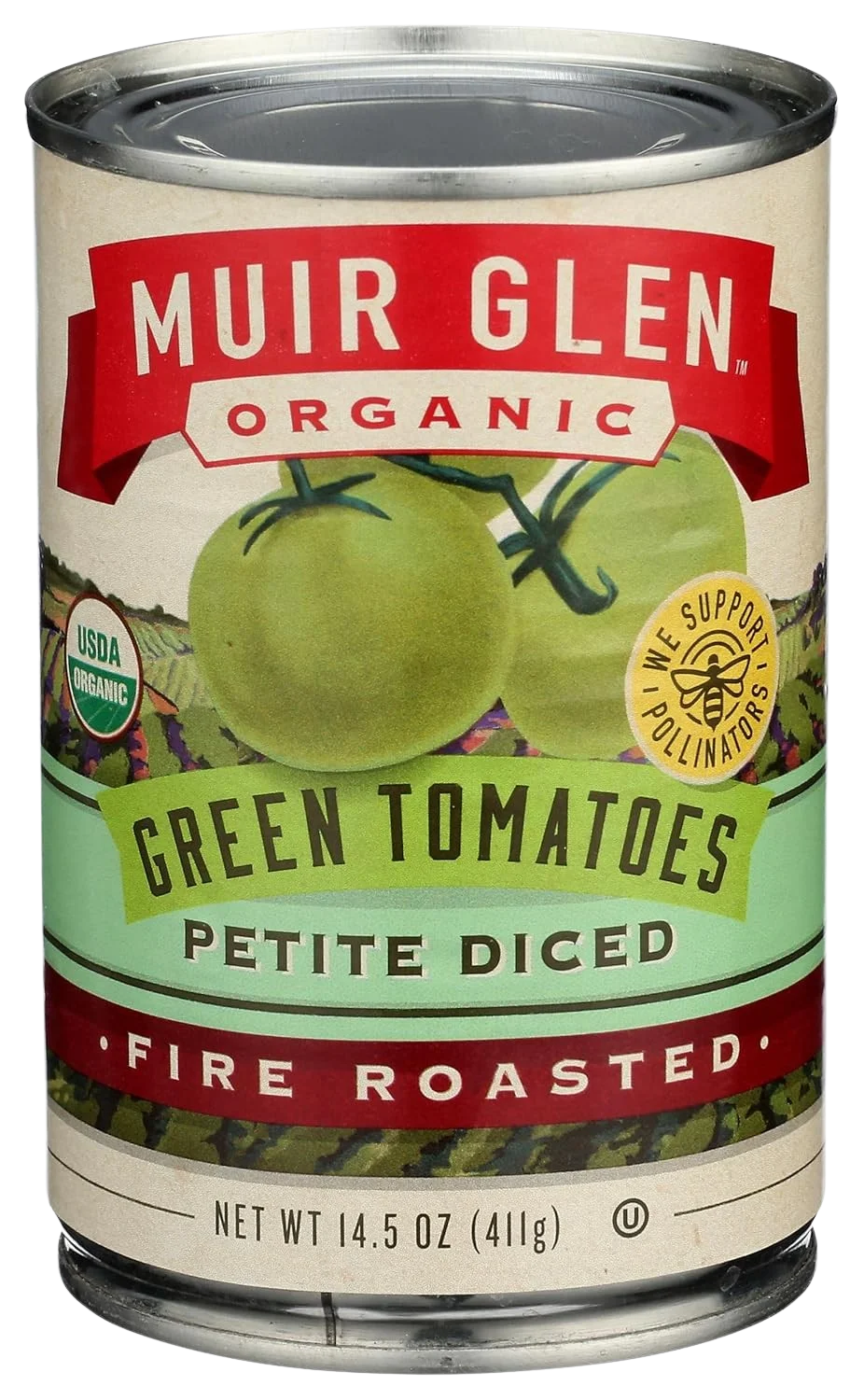 Image of Muir Glen Petite Diced Green Tomatoes Fire Roasted
