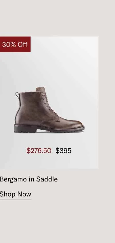 Bergamo in Saddle. Shop Now