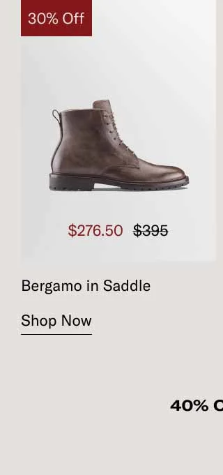 Bergamo in Saddle. Shop Now
