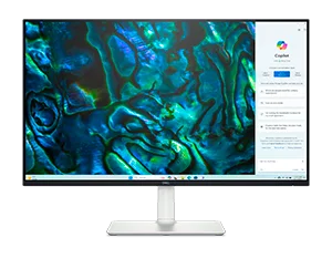 monitor with blue/green screenfill