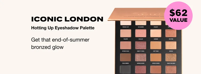 ICONIC LONDON Hotting Up Eyeshadow Palette - $62 VALUE