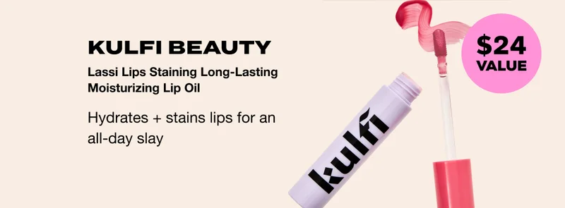 KULFI BEAUTY Lassi Lips Staining Long-Lasting Moisturizing Lip Oil - $24 VALUE