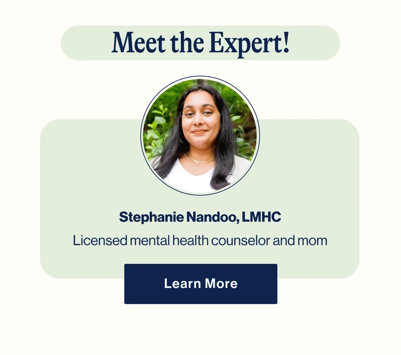 Meet the Expert! Stephanie Nandoo, LMHC Licensed mental health counselor and mom- Learn More