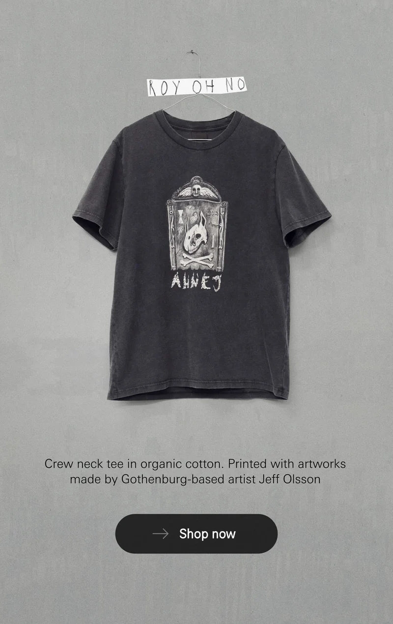 Roy Oh No T-Shirt Faded Black