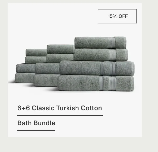 6+6 Classic Turkish Cotton Bath Bundle