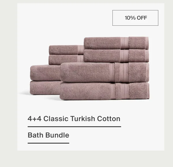 4+4 Classic Turkish Cotton Bath Bundle