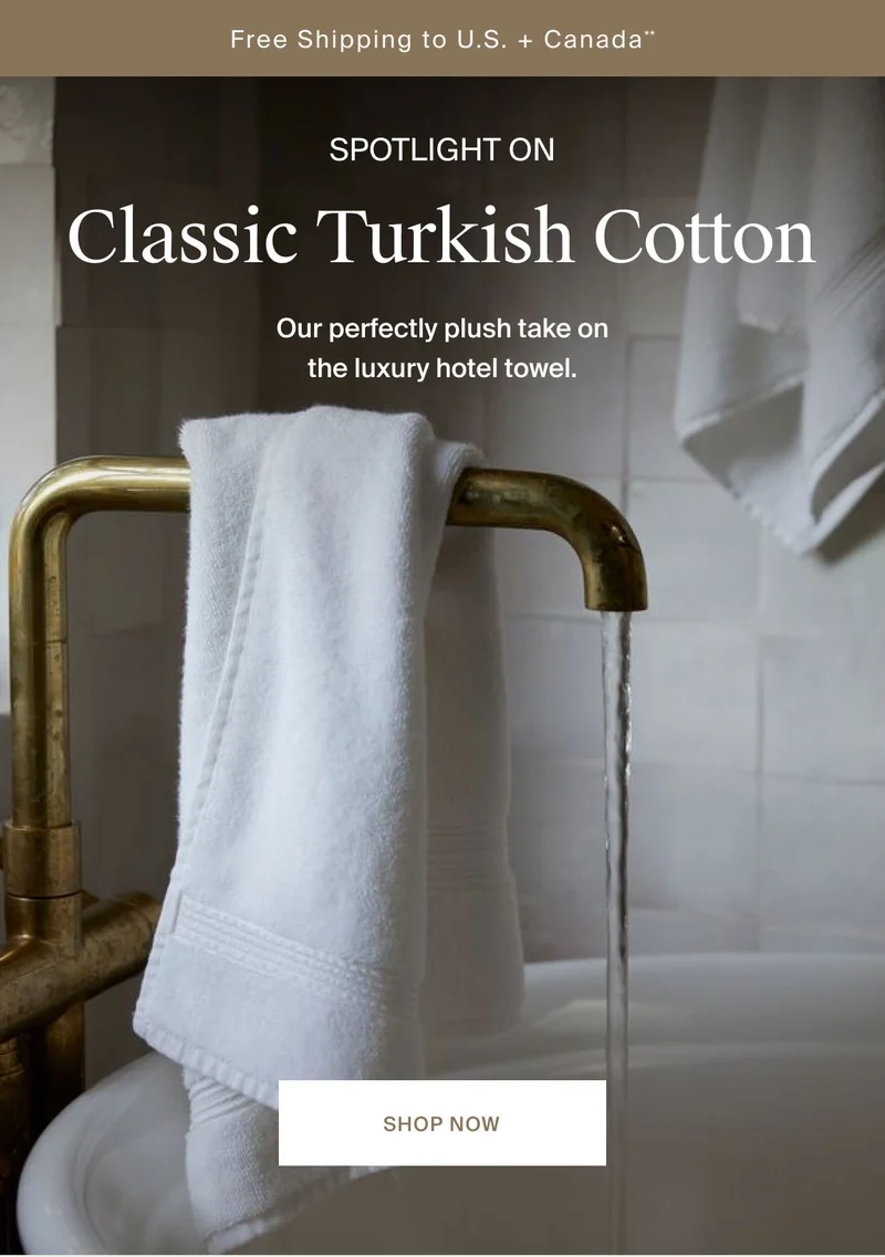 Classic Turkish Cotton | Shop Now