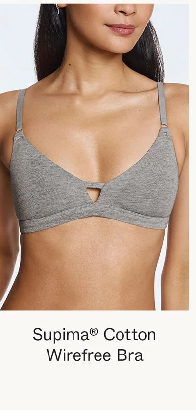 Supima® Cotton Wirefree Bra