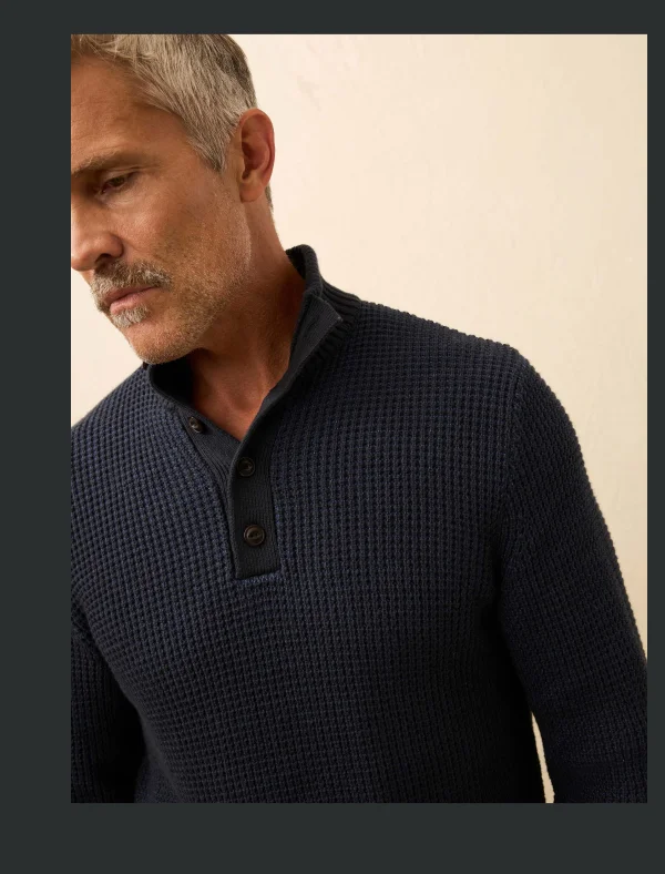 Quarter Button Sweater