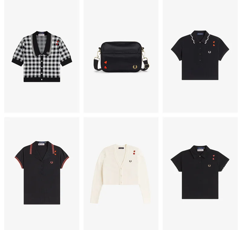 A selection from the latest Fred Perry x Amy Winehouse Foundation collection