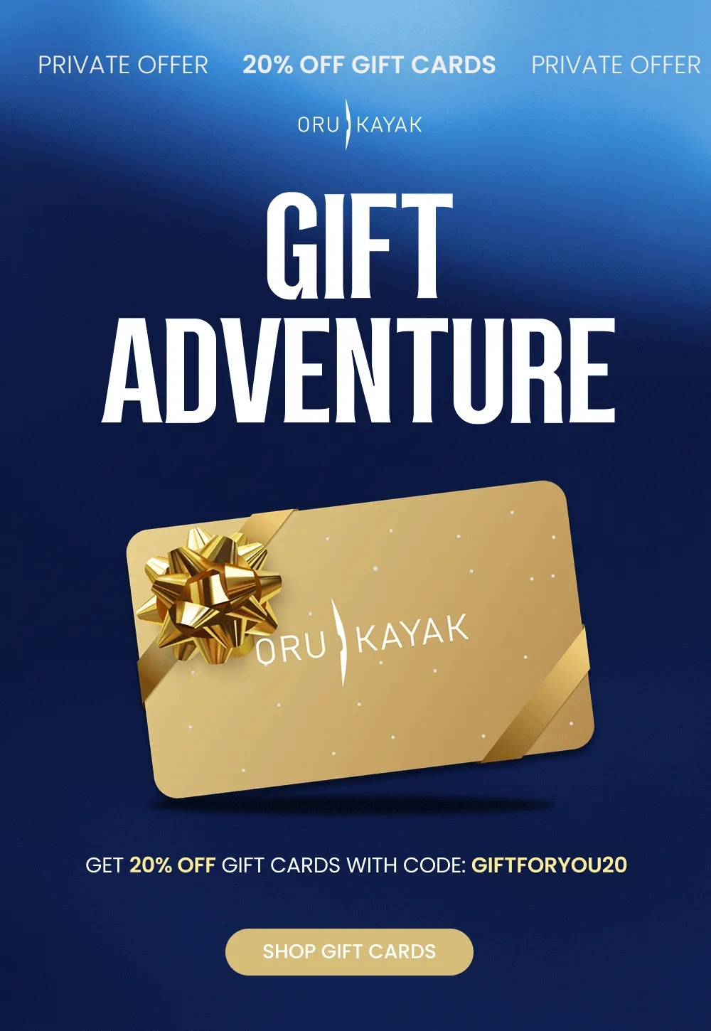Gift Adventure! Get 20% Off Gift Cards Gift Adventure! Get 20% Off Gift Cards