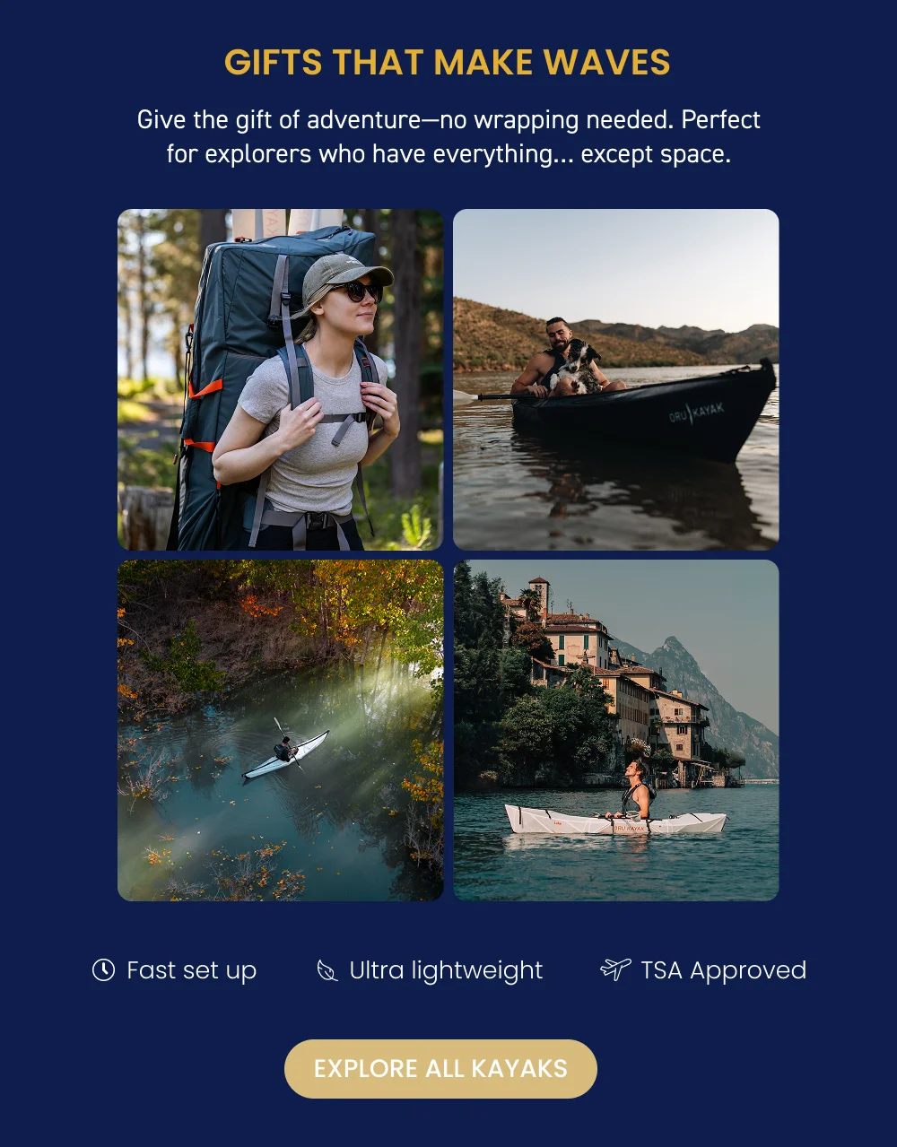 Gift that makes waves, Explore Kayaks Gift that makes waves, Explore Kayaks
