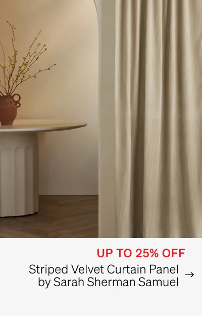Shop Striped Velvet Curtain Panel