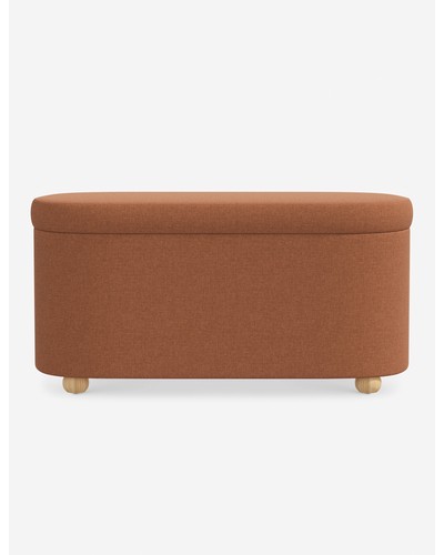 Hurley Storage Bench-Blue Tonal Stripe