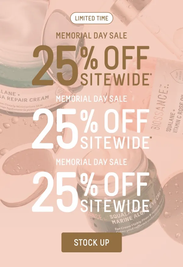 25% OFF SITEWIDE