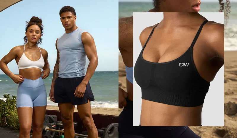Ignite Seamless Adjustable Sports Bra Black