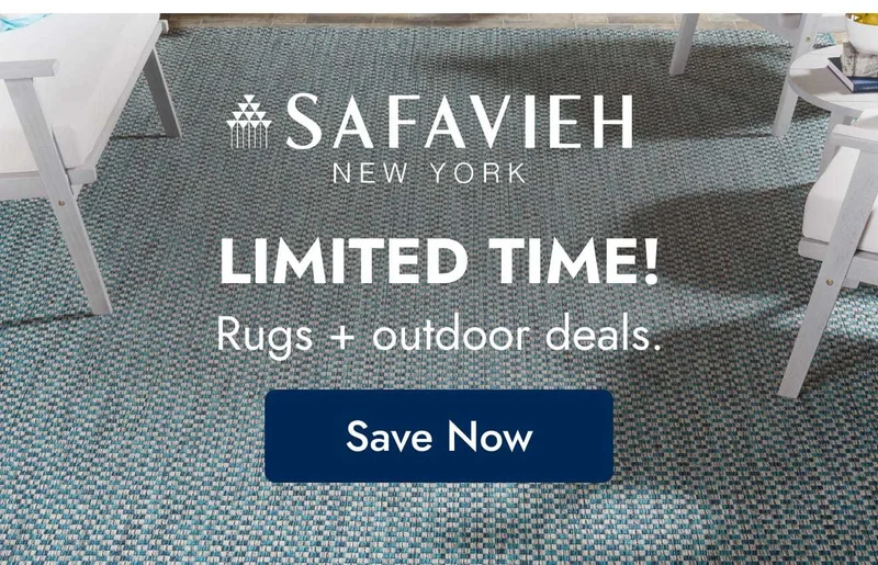 Limited time rugs + outdoor deals from Safavieh New York--save now